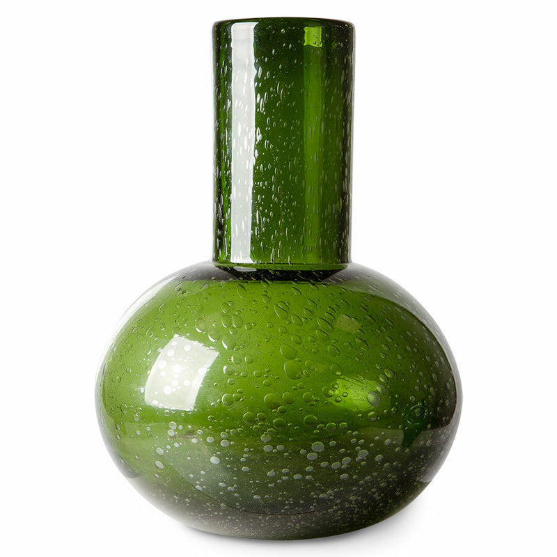 Vaso vidro verde M